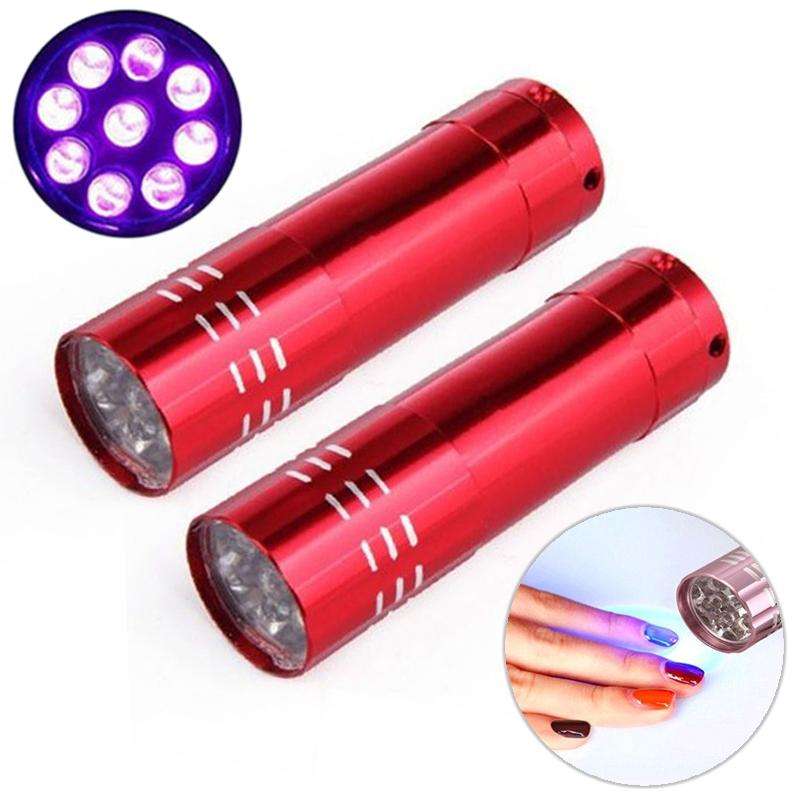 Portable Mini UV Nail Lamp Set 2 Pack Fast Gel Nail Dryer for Salon Quality Manicures