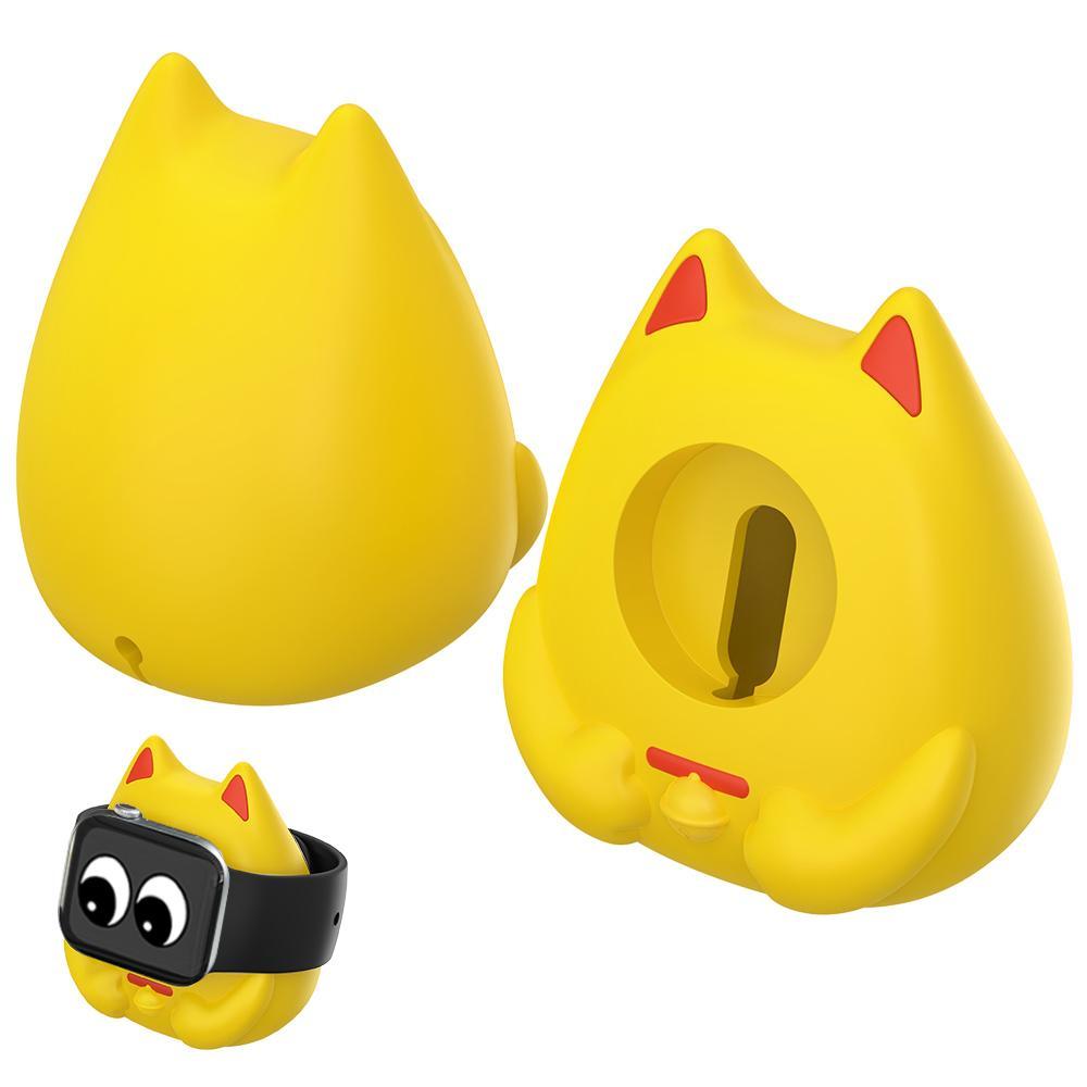 XDcase Apple Watch Charging Stand Lucky Cat Silicone Watch Charger Holder Dock for Series 1 to 11 SE Ultra