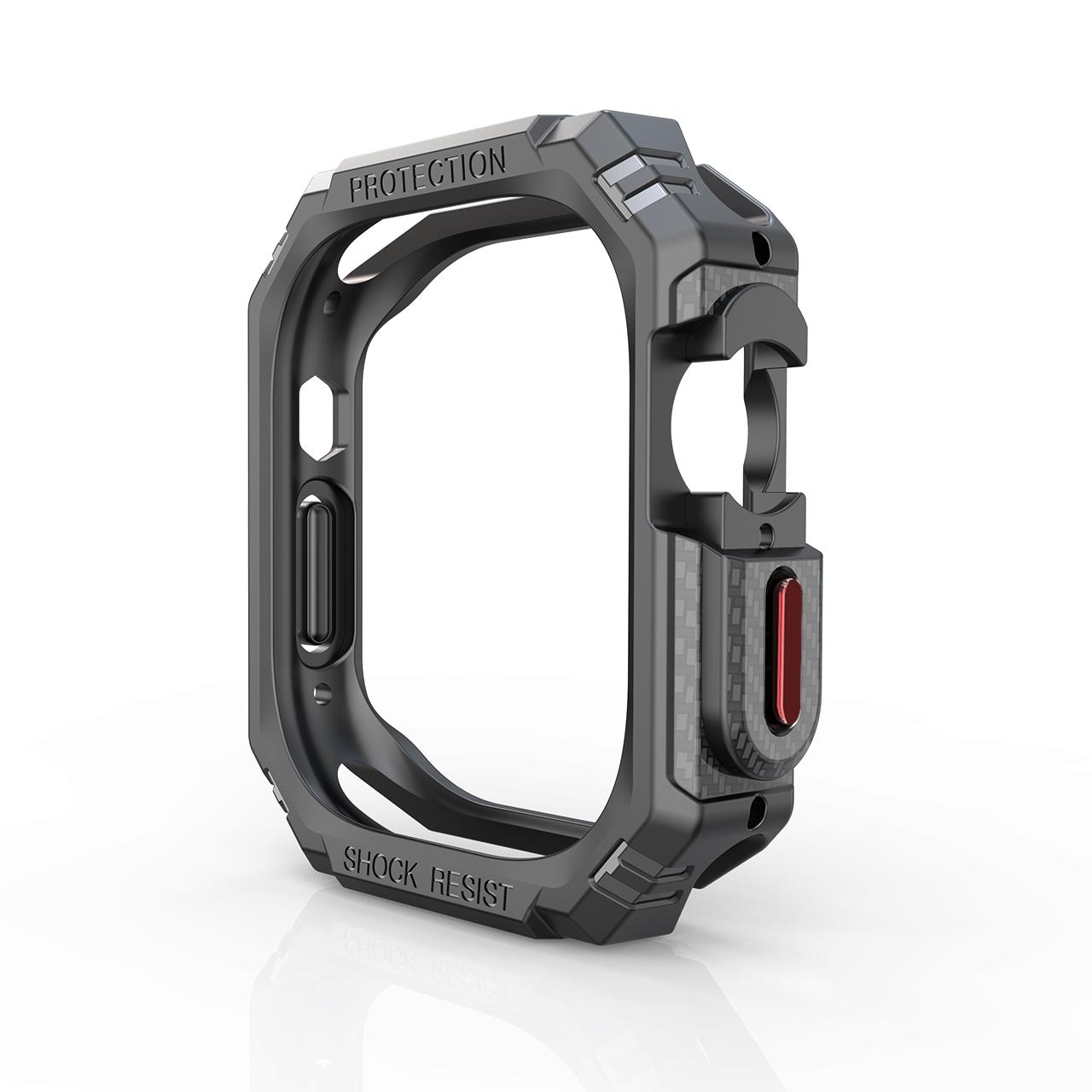 Apple Watch Ultra 3 2 1 49mm Carbon Fiber Case Shockproof Apple Watch Ultra Case TPU PC Cover