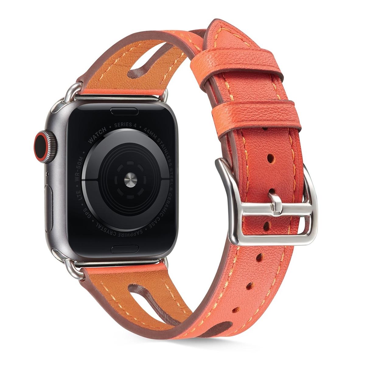 Top Grain Leather Apple Watch Band for Apple Watch Ultra 2 Ultra Series 10 9 8 SE Premium Replacement Strap