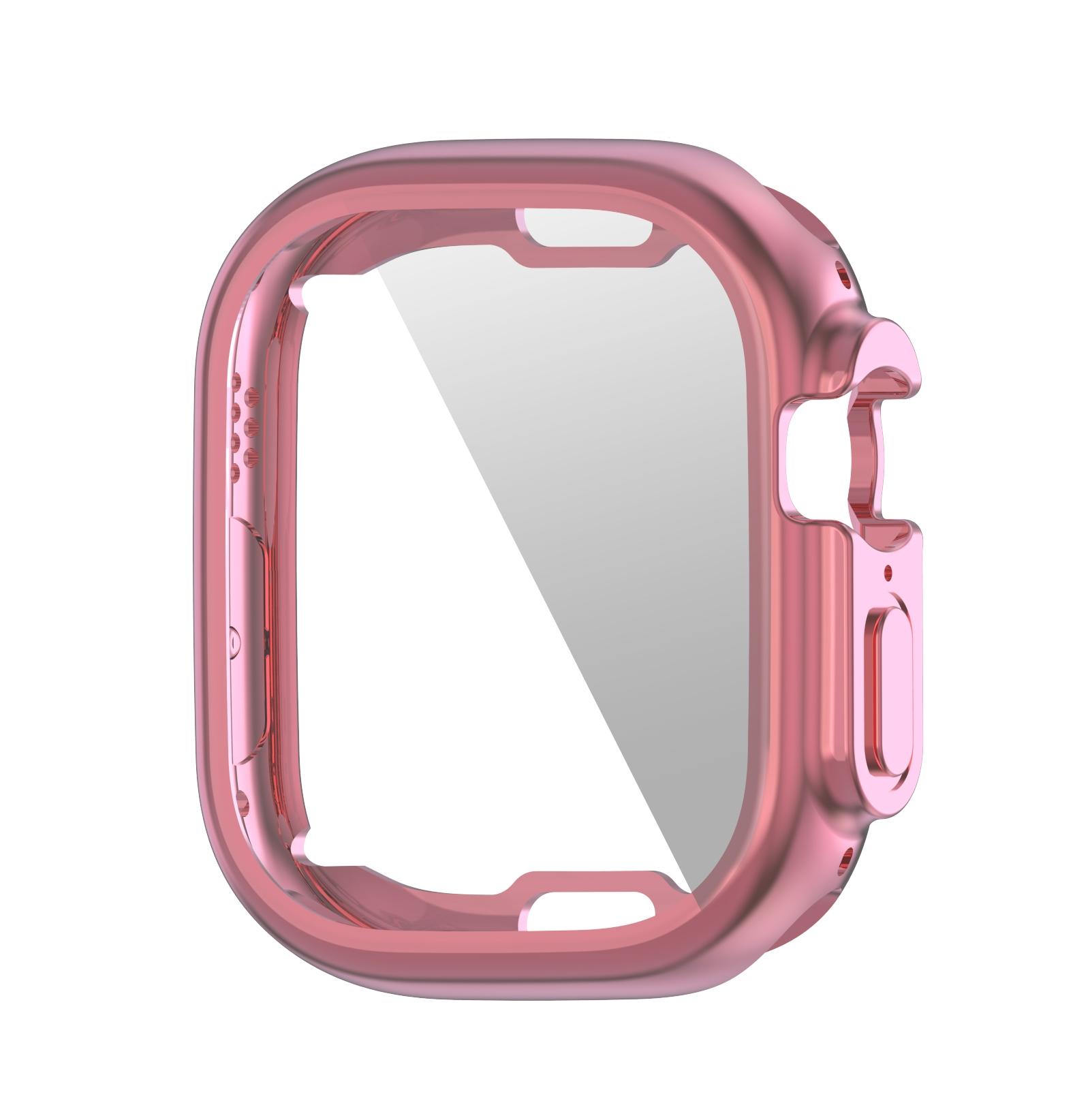 ENKAY Apple Watch Ultra Case 49mm Electroplated TPU Cover with Built In Screen Protector for Ultra 3 2 1