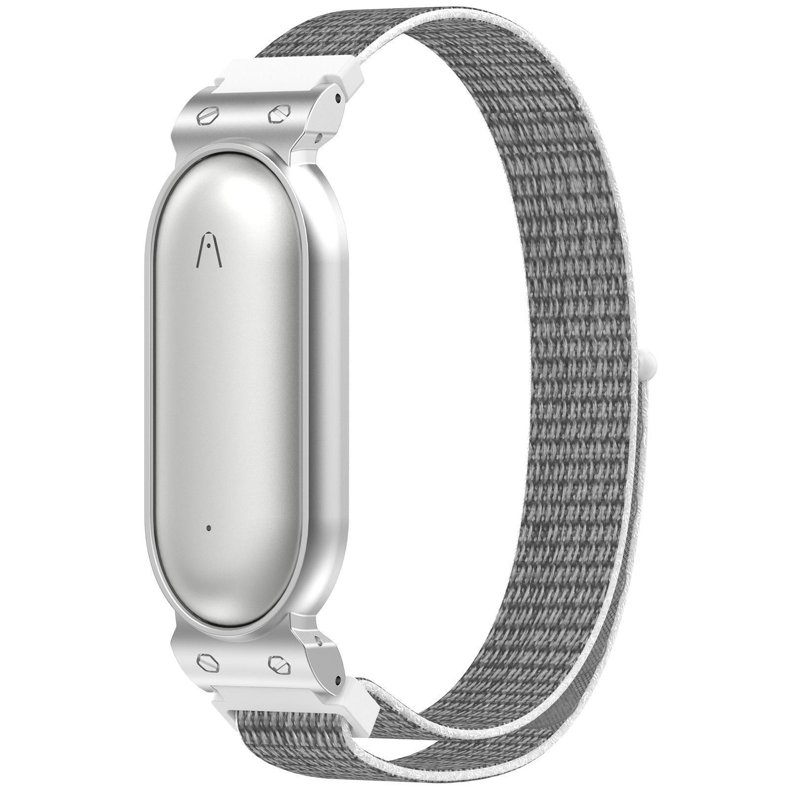 Plaud NotePin AI Nylon Loop Band with Metal Frame Adjustable Hook and Loop Strap