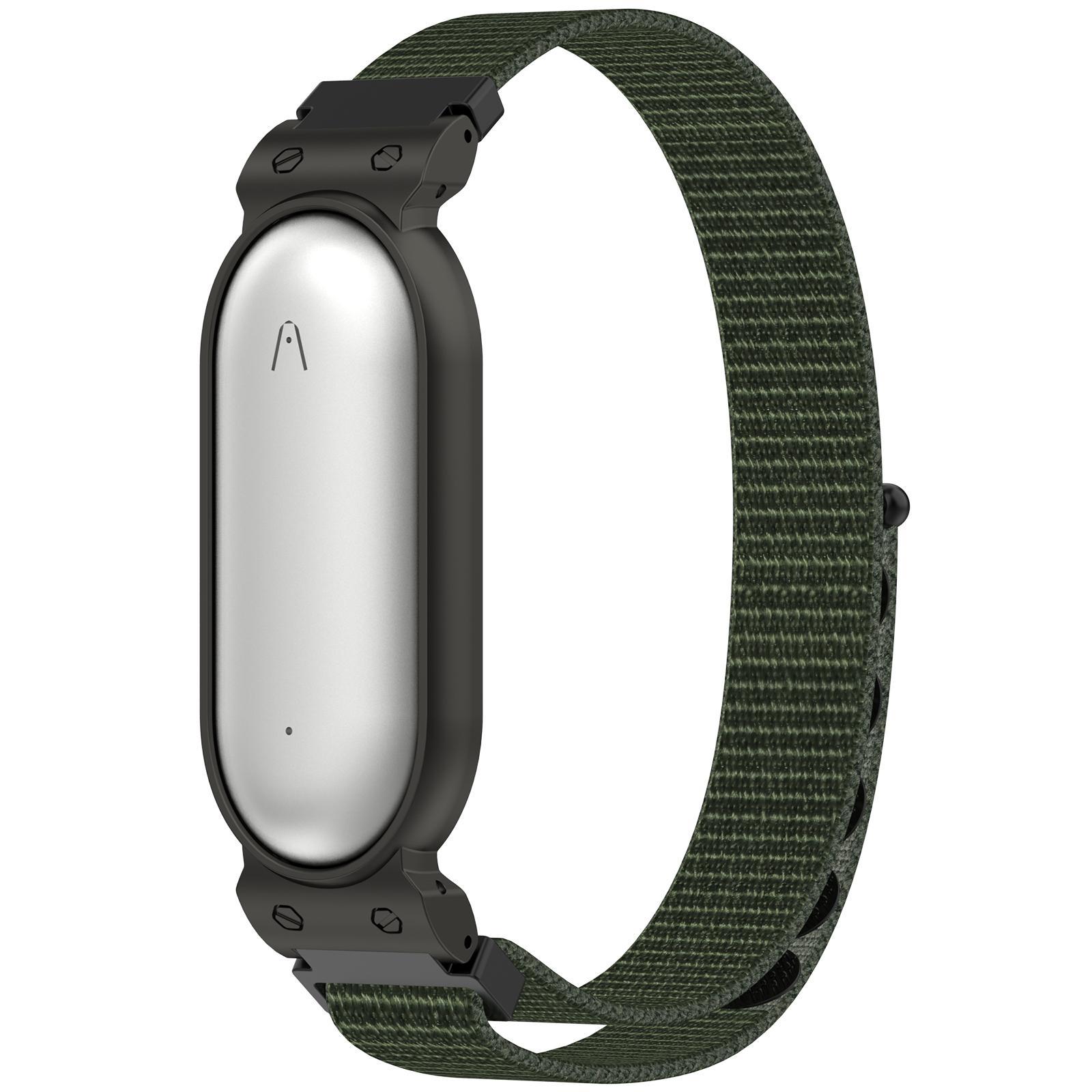 Plaud NotePin AI Nylon Watch Band with Metal Frame Adjustable Hook and Loop Strap