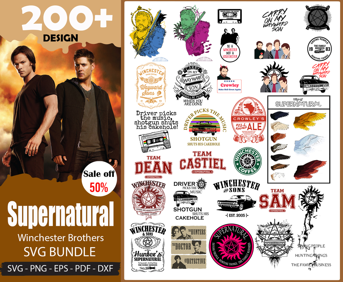 Supernatural SVG Bundle | Inspire Uplift