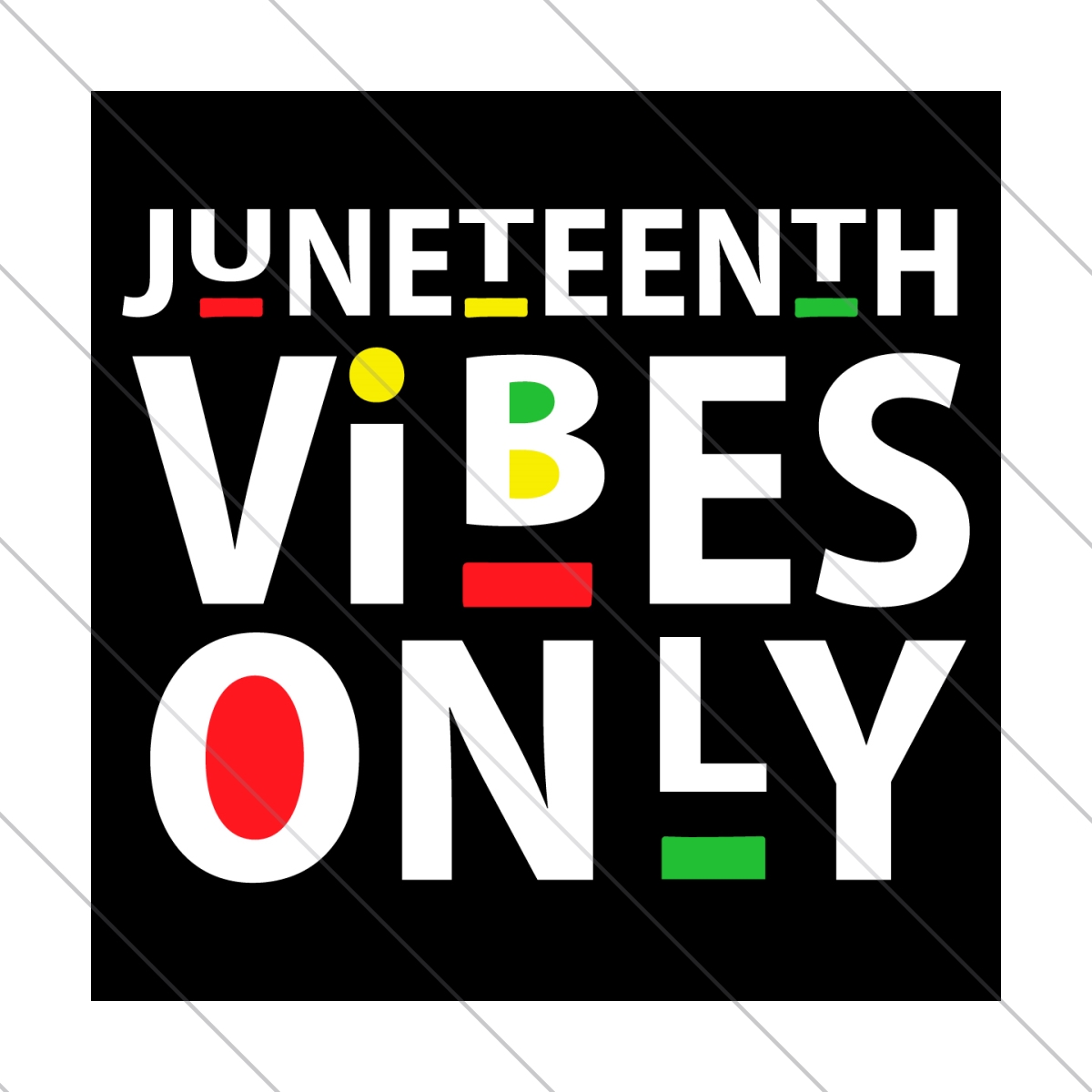T-shirt Juneteenth Vibes Only – Coton, Fait Main, Tailles Régulières, Neuf Avec étiquettes, Fête De La Liberté