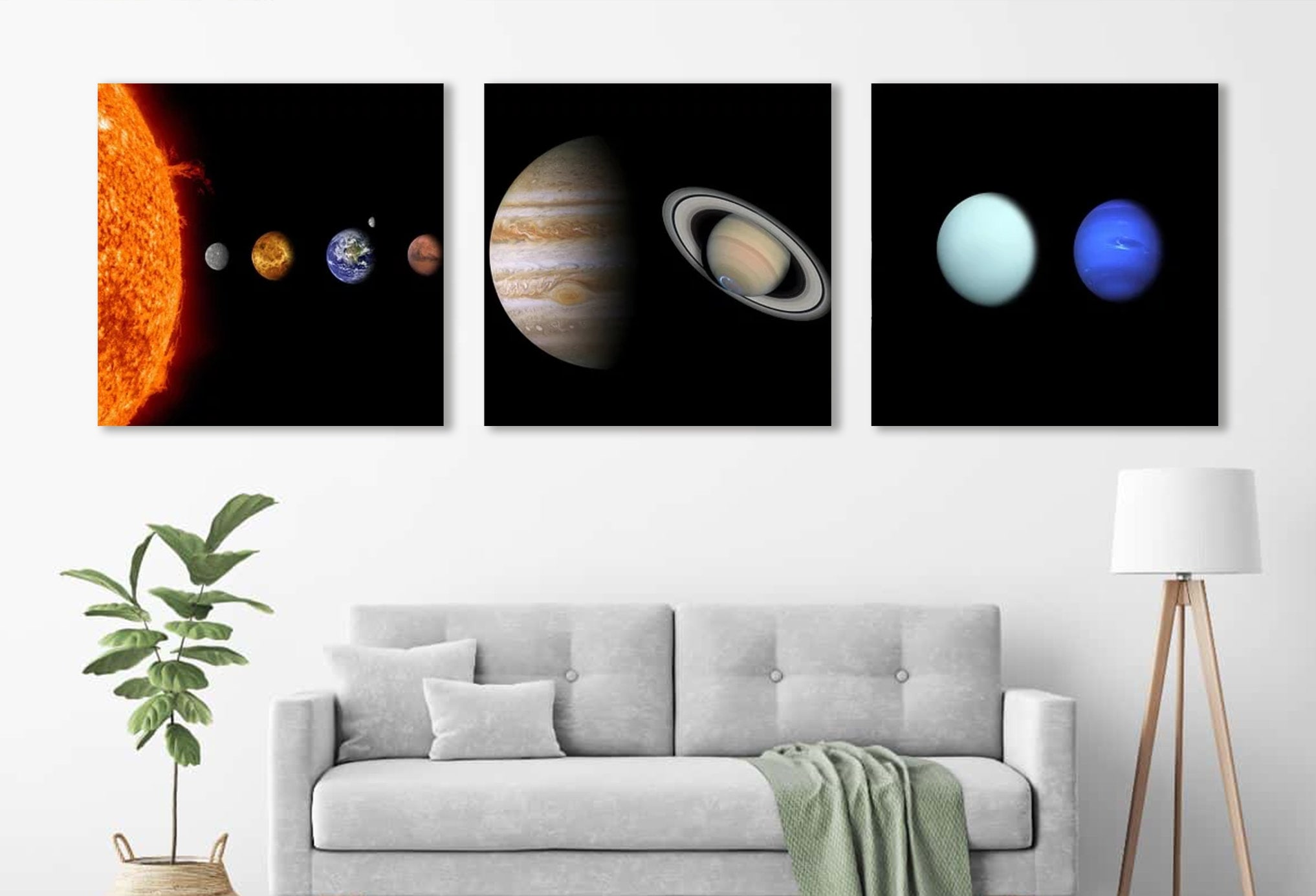 Solar System Wall Art Planets Of Solar System Canvas Print Inspire