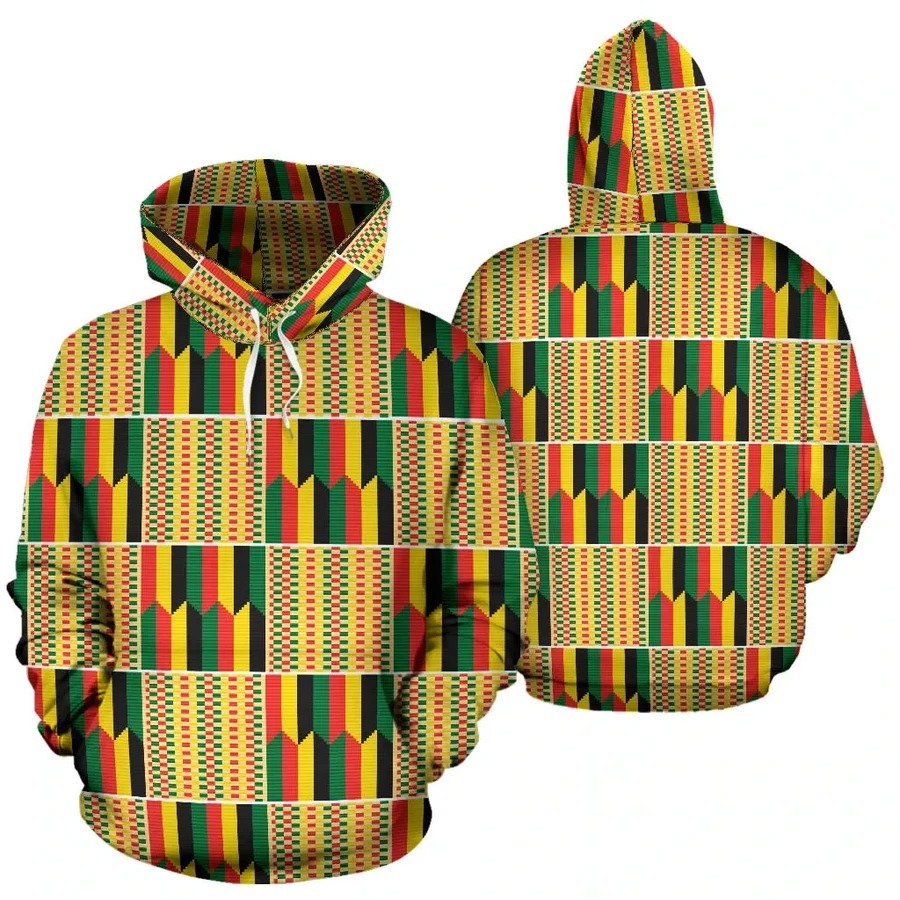 New Kente Yellow African Hoodie main image 0