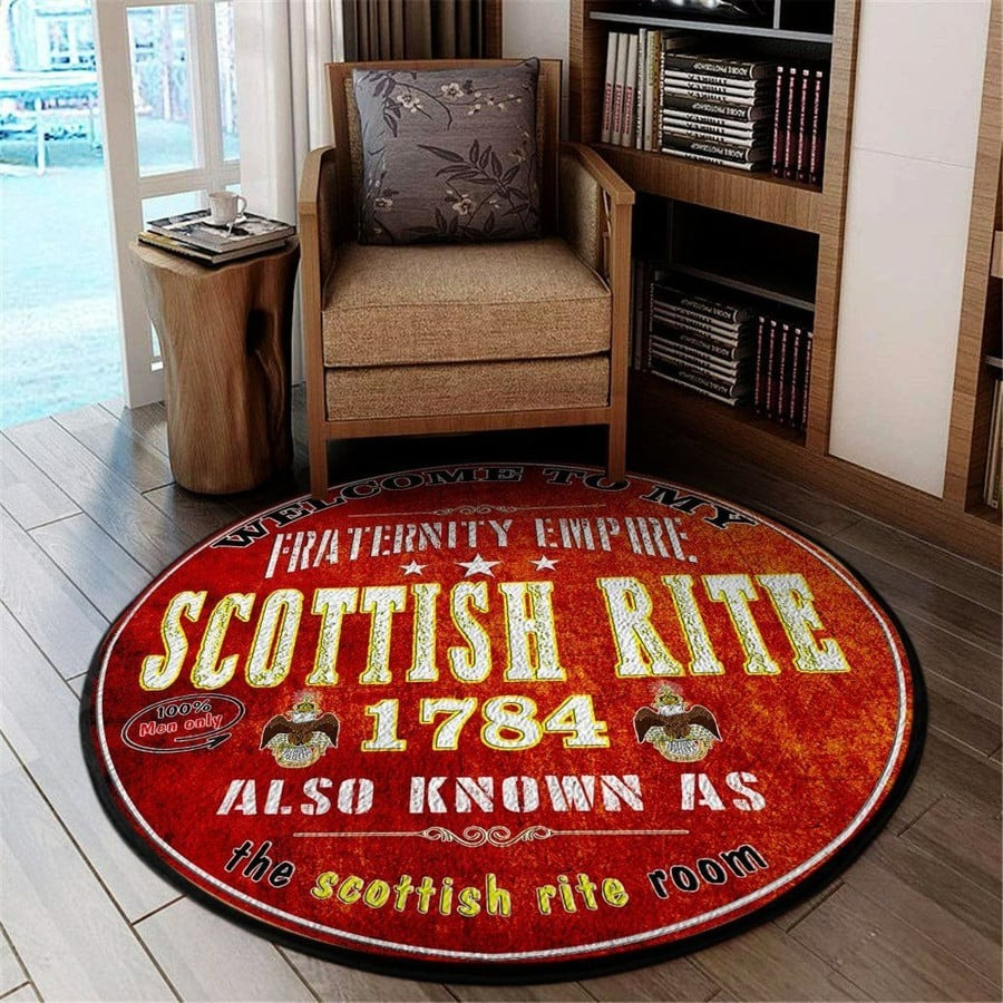 Welcome To The Scottish Rite Room Round Carpet, African Rugs | Inspire ...