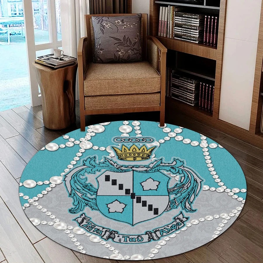 Zeta Tau Alpha Roy Style Round Carpet, African Rugs, Round R | Inspire ...