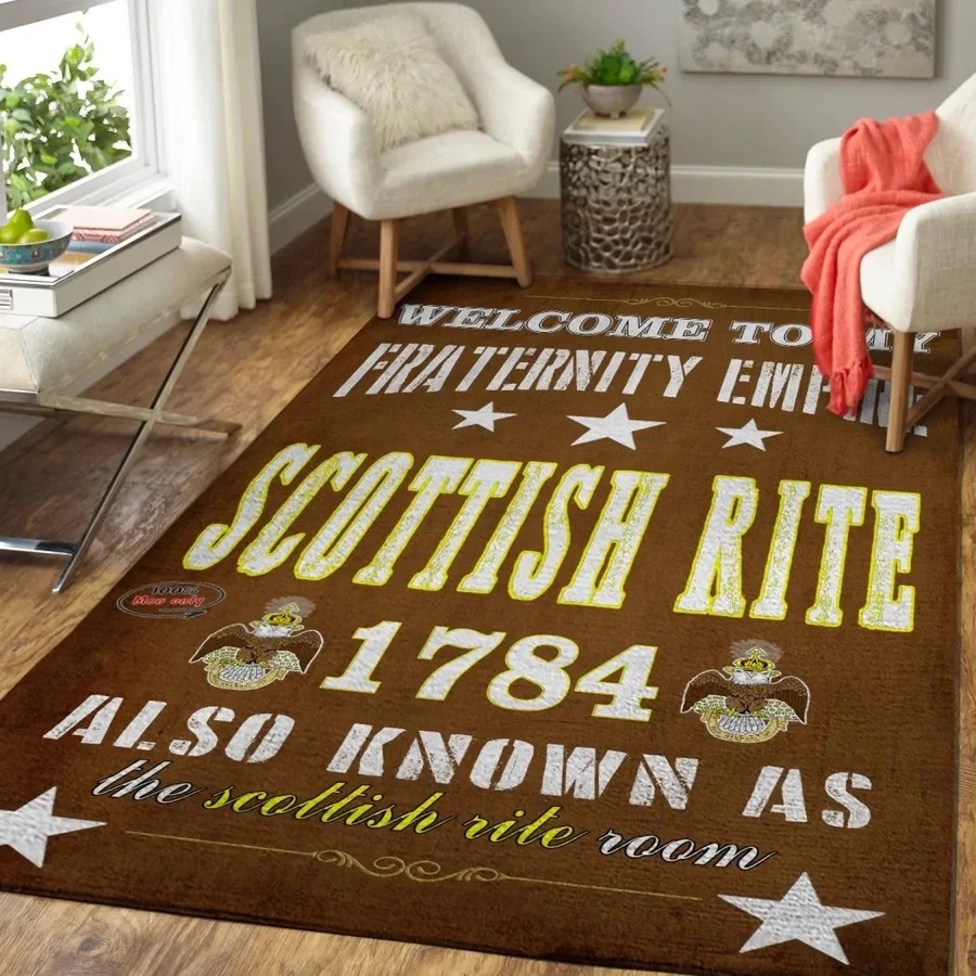 Retep Rug Welcome To The Scottish Rite Room Area Rug, Africa Area Rugs | Inspire ...