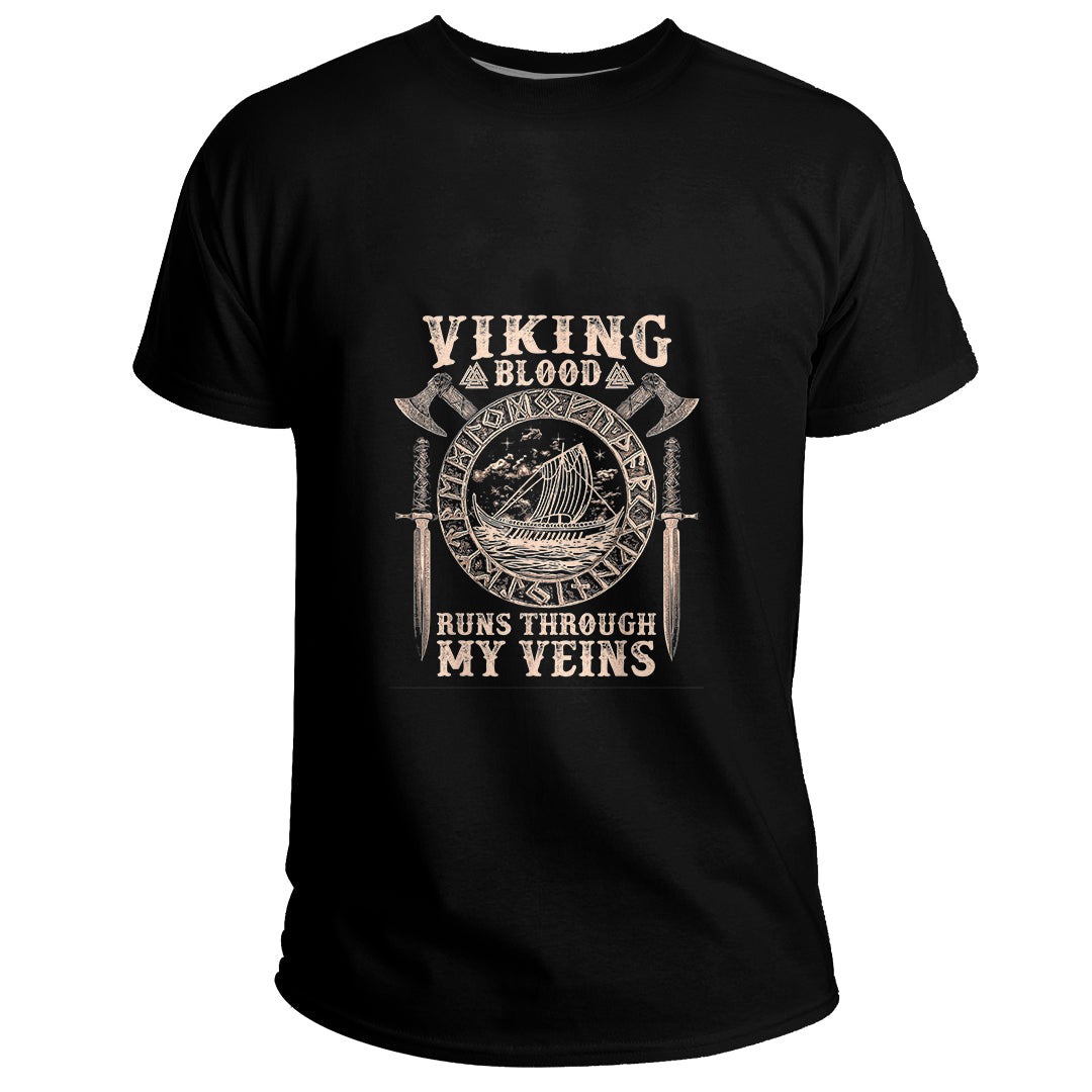 thumbnail image 2 of Viking Blood Runs Through My Veins Coffee Mug – Cool Viking Themed Gift – Ceramic White 10cm 2 of 2