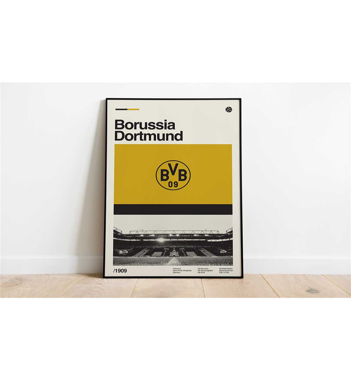 Borussia Dortmund Poster, Signal Iduna Park Stadium Poster - Inspire Uplift