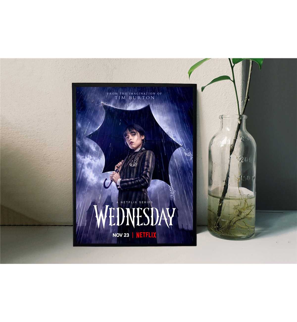 Wednesday Photo Frame Wednesday Season 1 Movie Poster Film/Room Decor Wall | Inspire Uplift