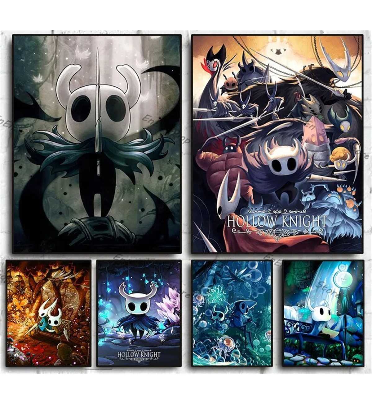 Hollow Knight poster-18 models- Hollow Knight art- Hollow | Inspire Uplift