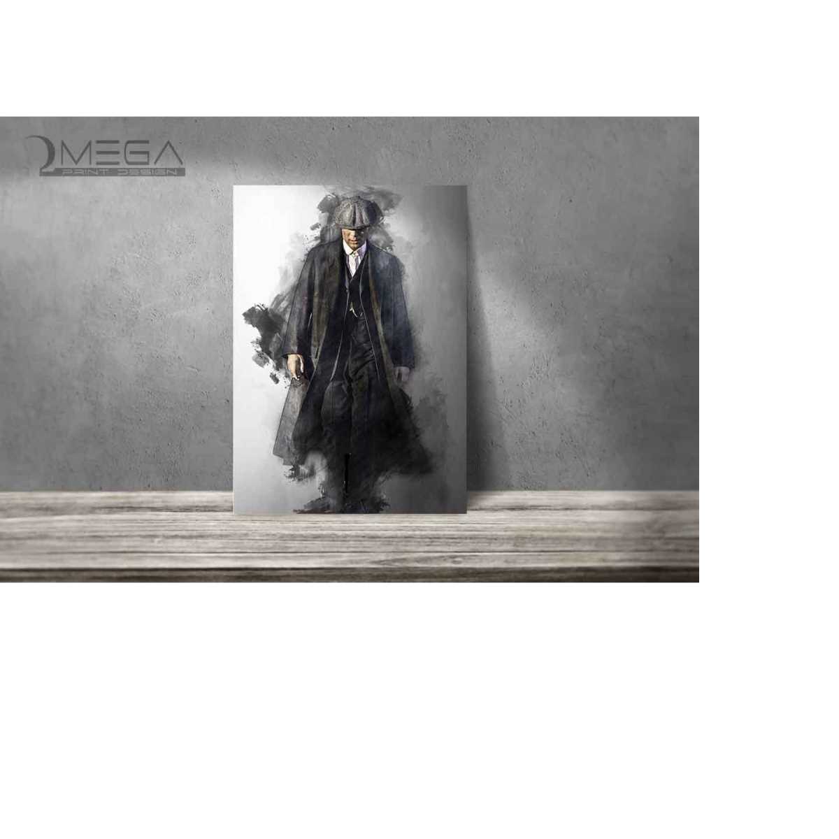 Thomas Shelby poster Cillian Murphy print Peaky Blinders art | Inspire ...
