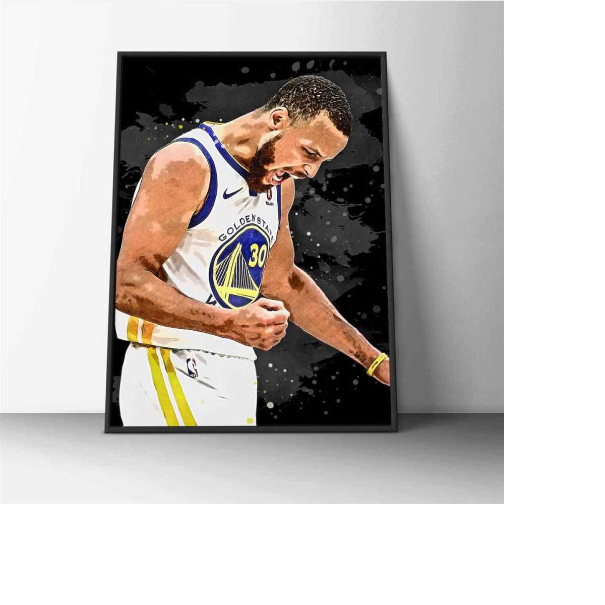 Stephen Curry Poster Stephen Curry Print Golden State Warrio Inspire