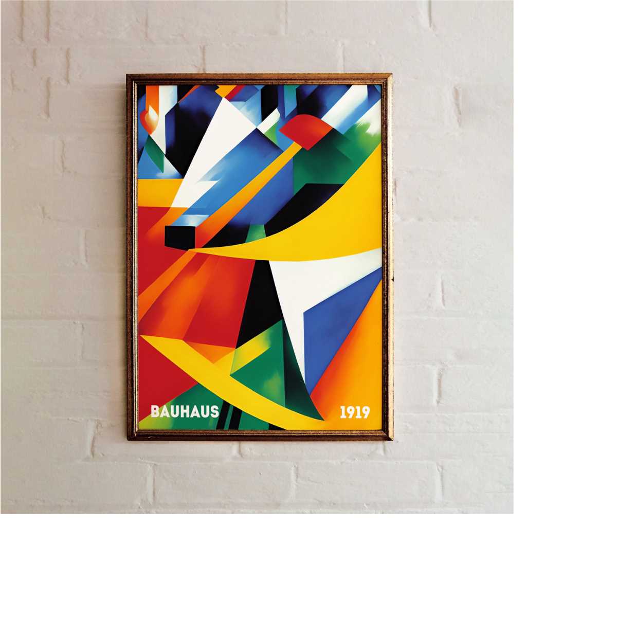 1919 Retro Bauhaus Poster, graphic design, modern home decor - Inspire ...