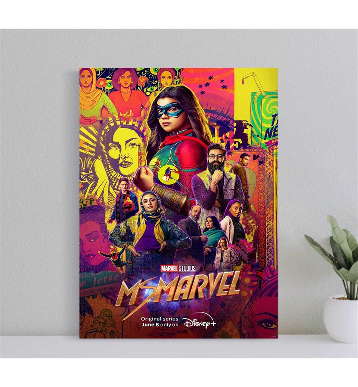 Ms. Marvel Movie Poster TV Series, Wall Art - Inspire Uplift