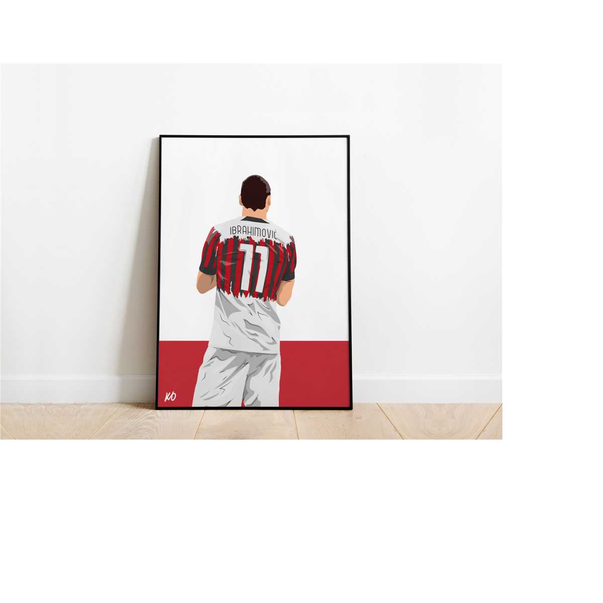 Photo Encadrée A4 Zlatan Ibrahimovic, Autographe Imprimé, Signée, Avec Plaque Métallique, Pour Fans De Football, Cadeau Idéal