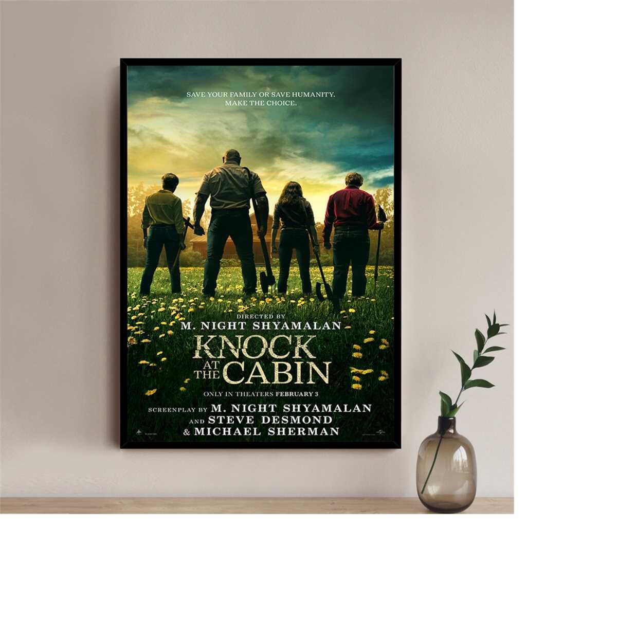 Knock at the Cabin (2023) Movie Poster - High quality Canvas - Inspire ...