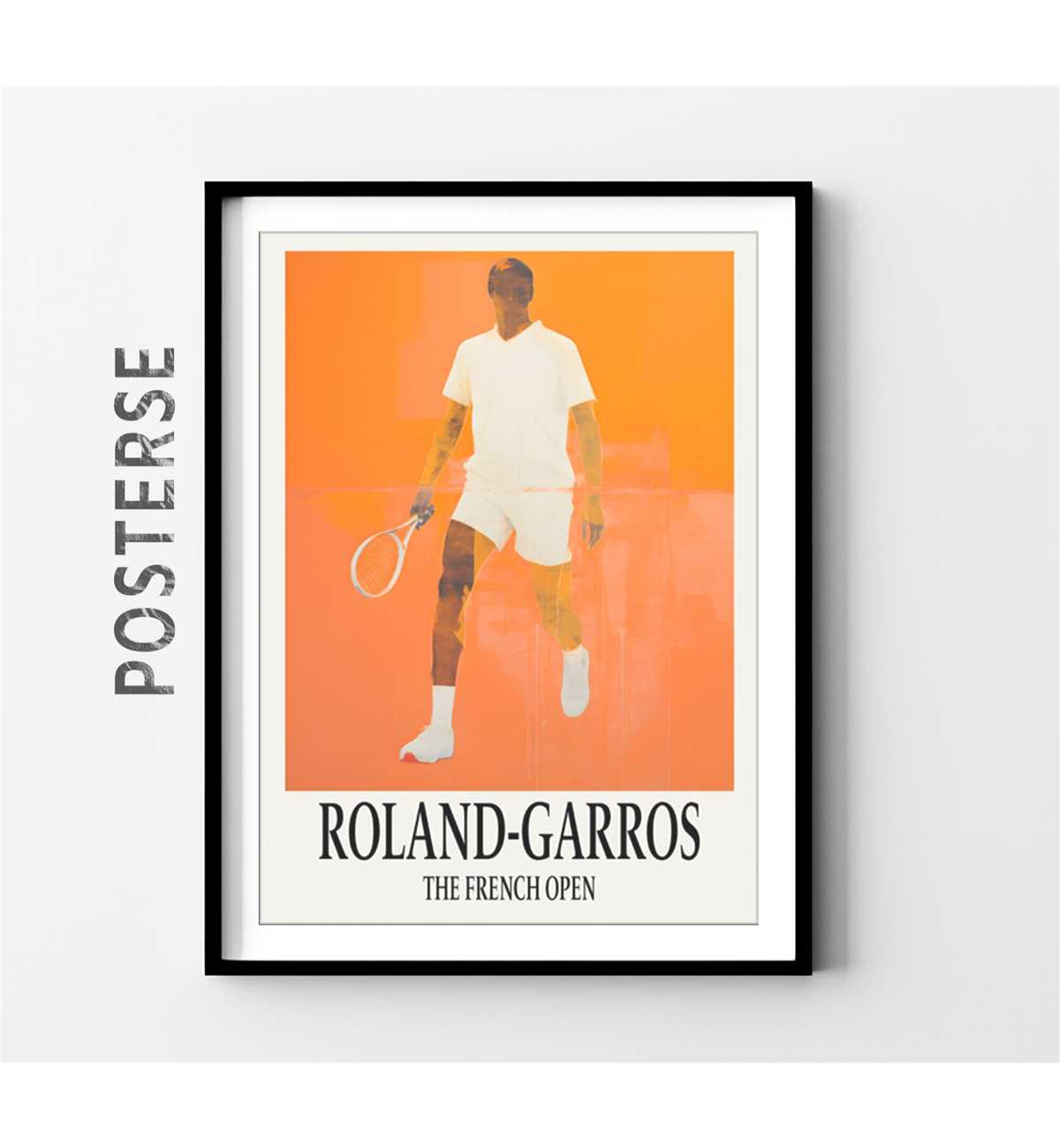Mr Roland Garros Roland Garros French Open Grand Slam Tennis Poster, | Inspire Uplift