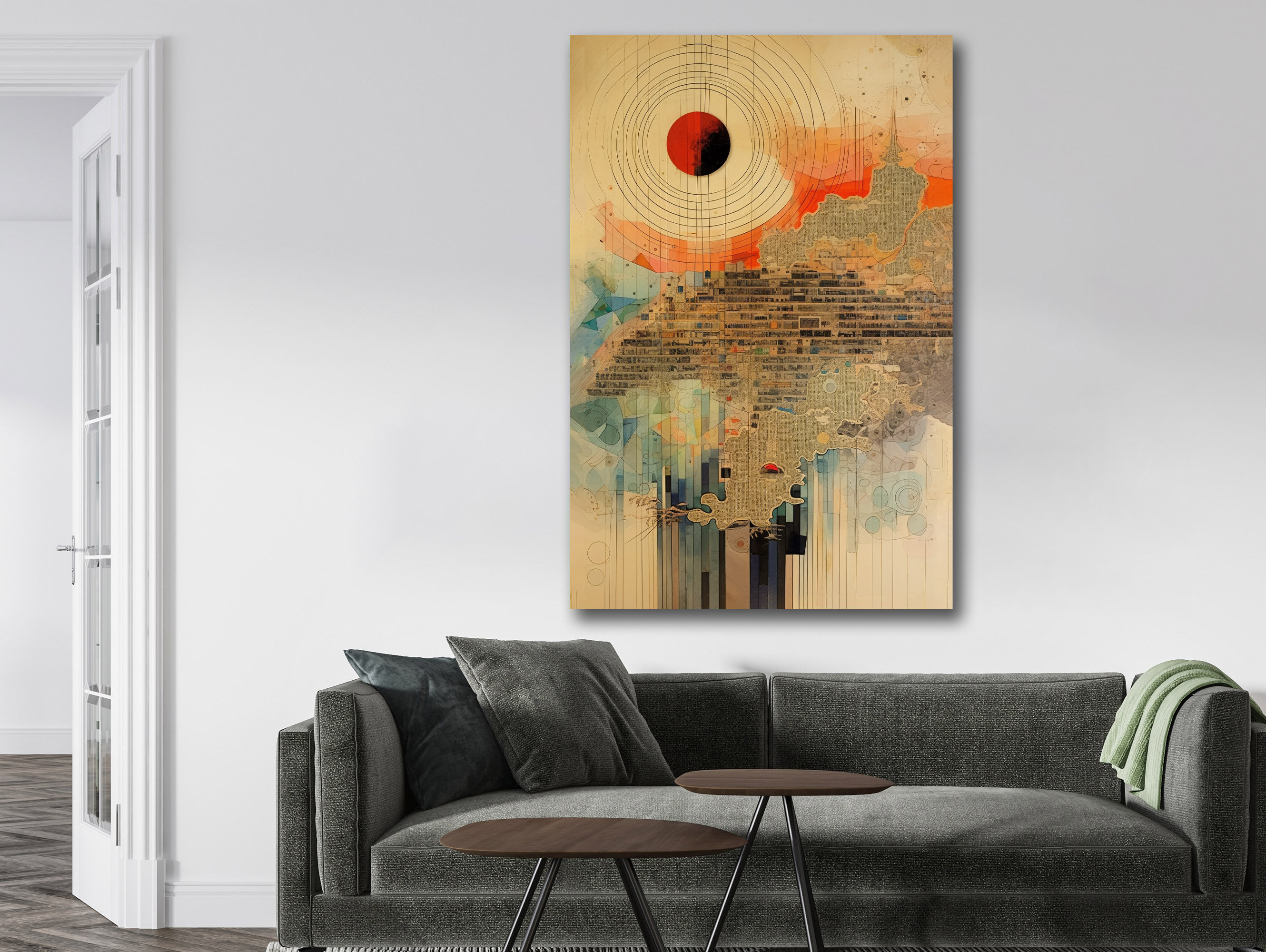 View of Urban Symphony,Urban Abstract, Textural Art, Modern Cityscap | Inspire ...