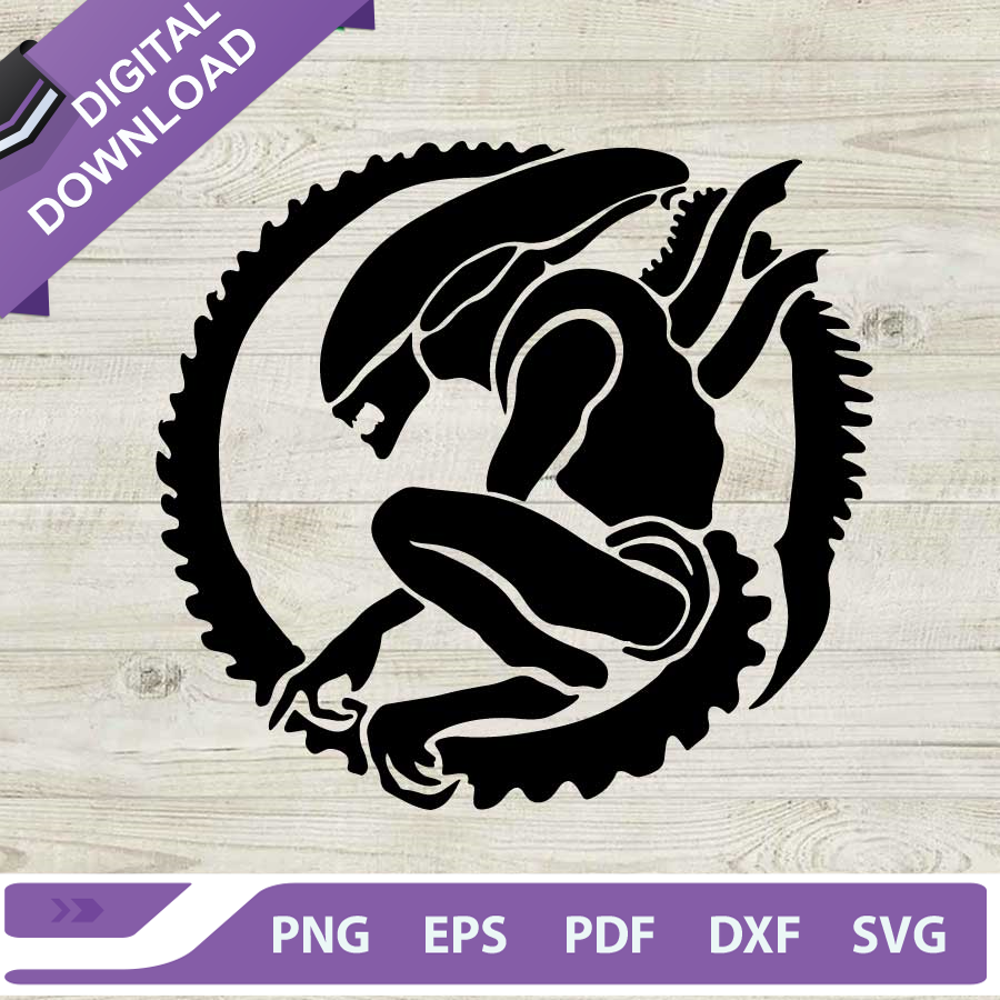 Alien Xenomorph Movie SVG, Alien Movie SVG, Xenomorph SVG | Inspire Uplift