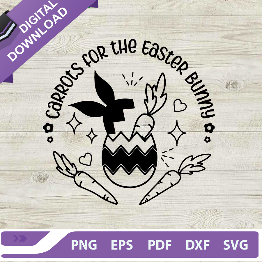 carrots for the easter bunny svg - Inspire Uplift