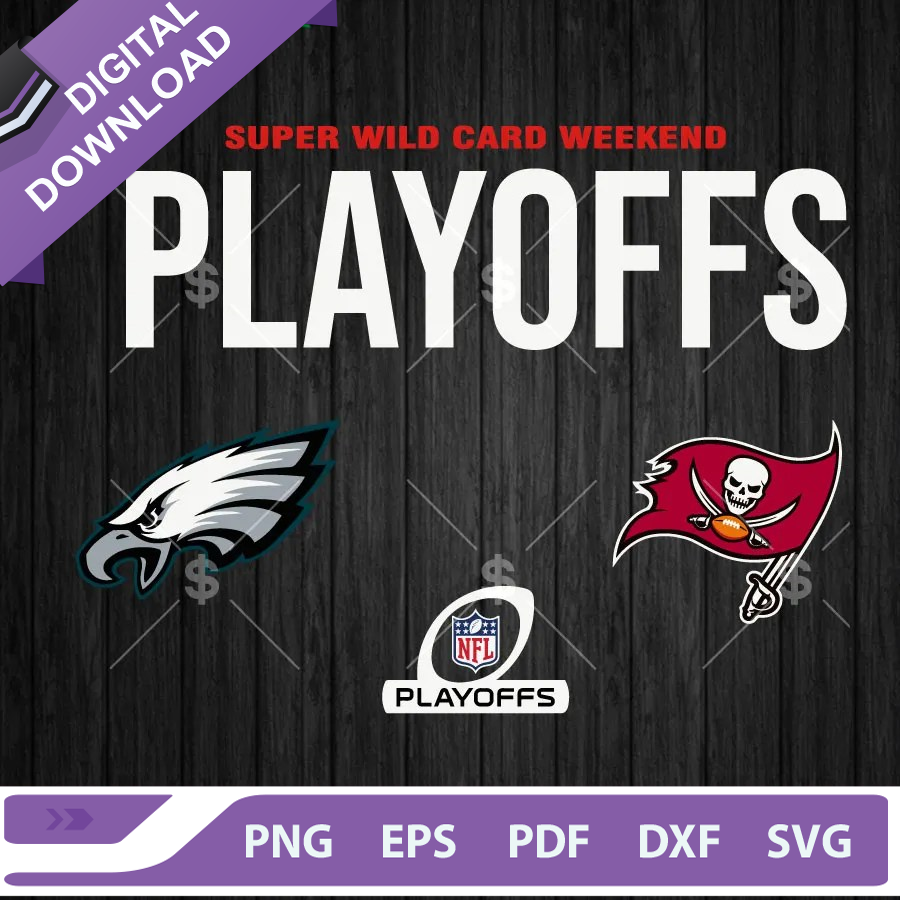 Eagles Vs Buccaneers Super Wild Card Playoffs SVG, Eagles Vs - Inspire ...