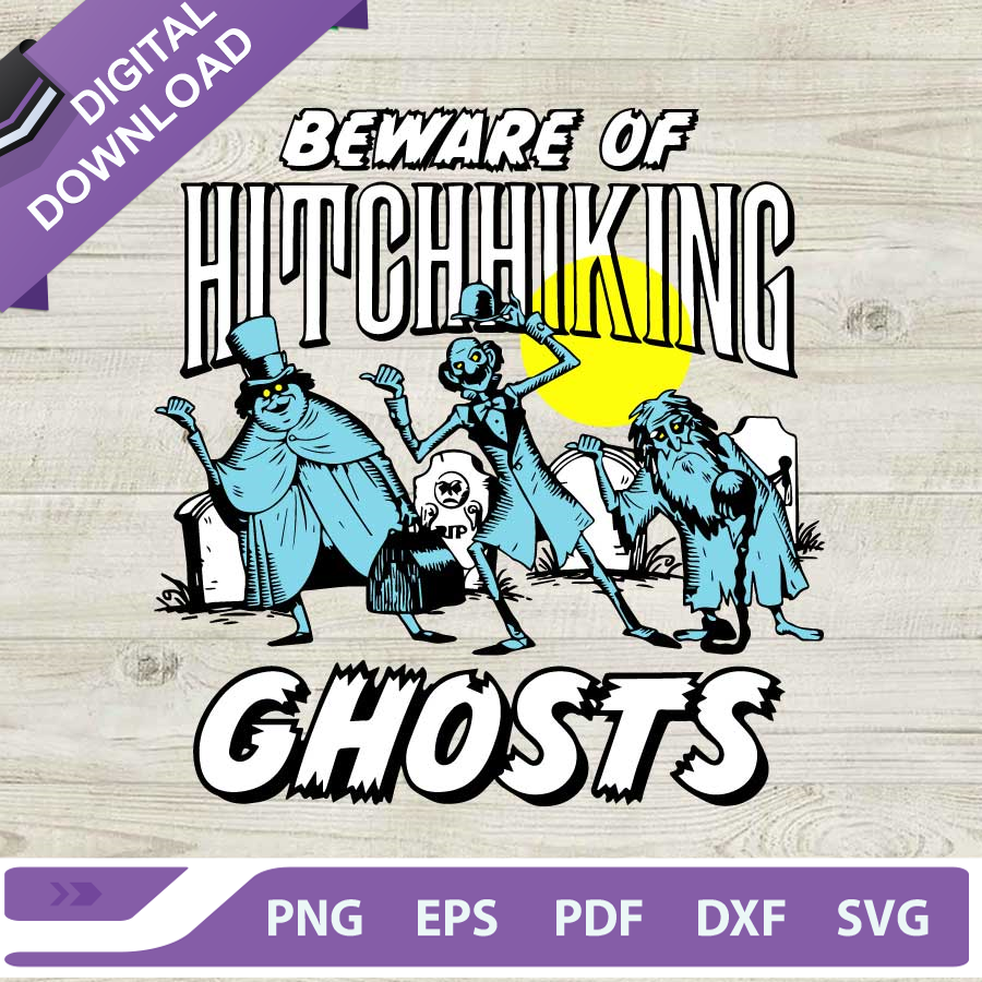 hitchhiking ghosts svg - Inspire Uplift