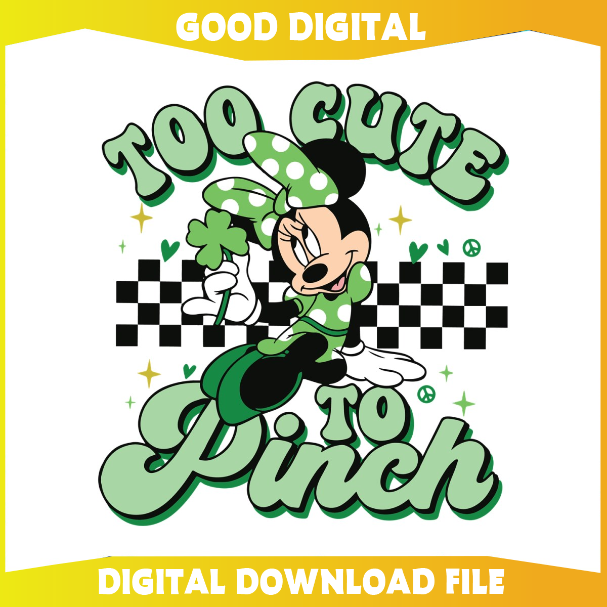 Minnie Mouse Too Cute To Pinch SVG894 | Inspire Uplift