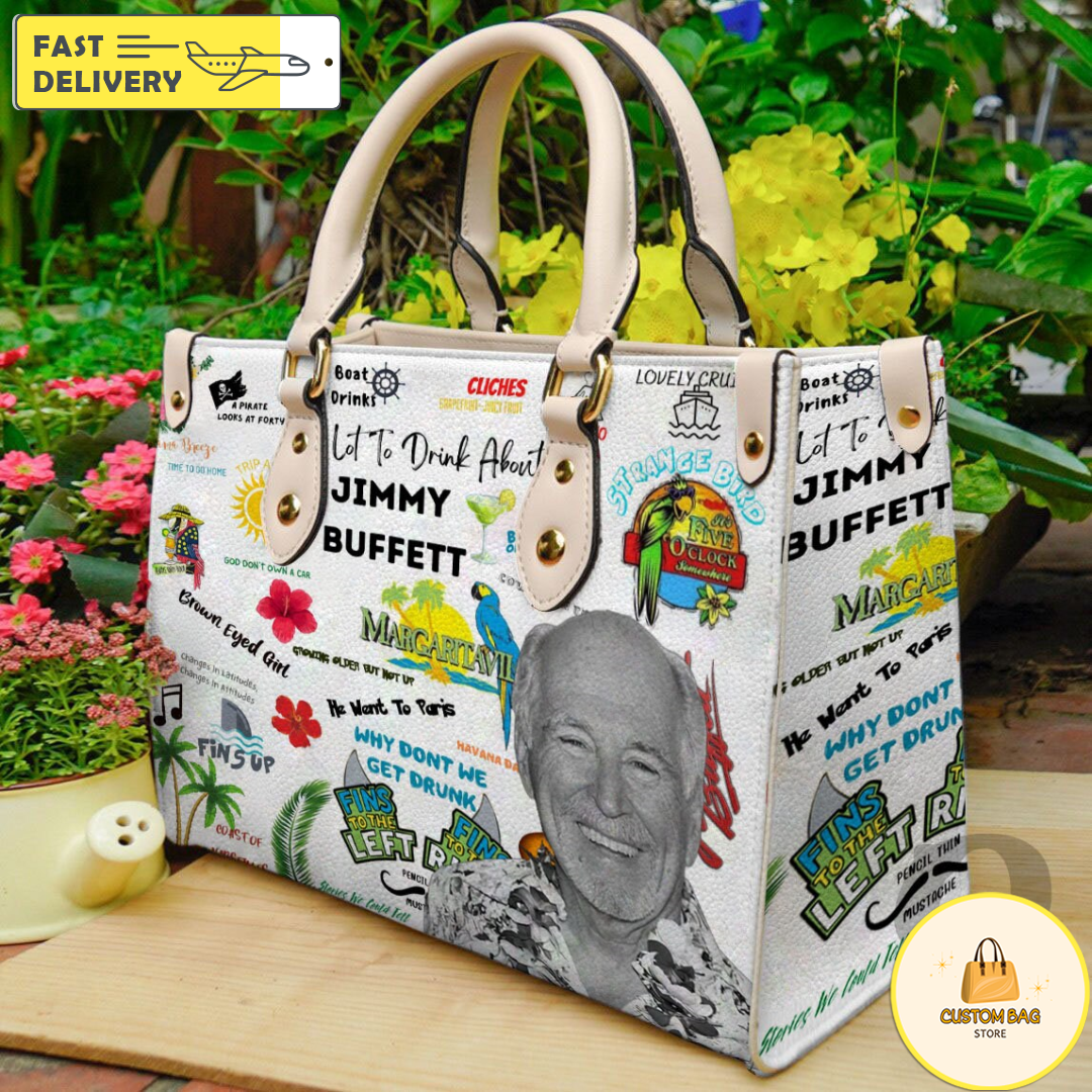 Jimmy buffett Leather Bags,Jimmy Buffett RIP Handbag,Margari | Inspire ...