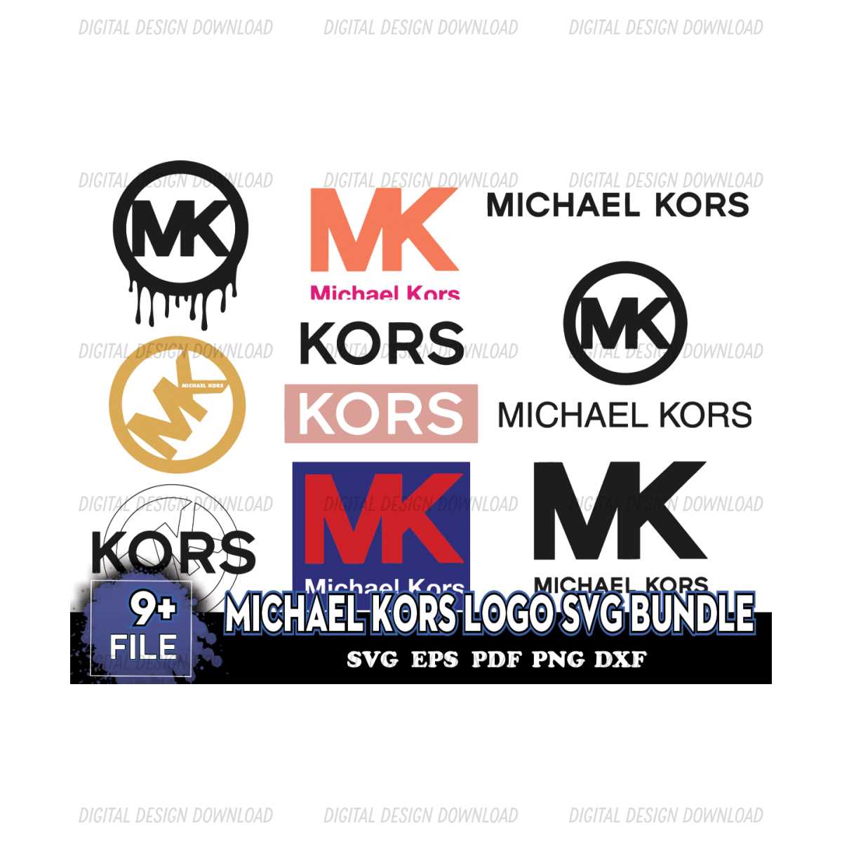 Michael Kors Logo Svg Bundle, Michael Kors Logo, MK Brand - Inspire Uplift