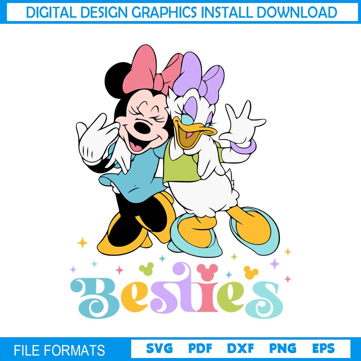 Minnie Mouse and Daisy Duck Best Friends Svg - Inspire Uplift