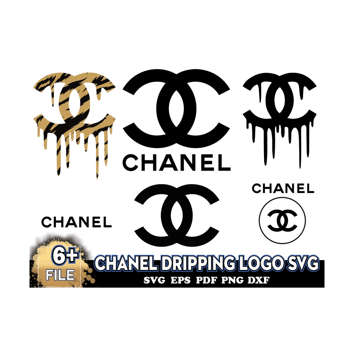 Chanel Dripping Logo Svg, Brand Logo Svg, Logo Chanel Svg Inspire Uplift