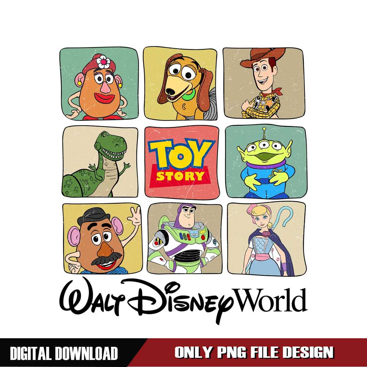 Walt Disney World Toy Story Characters PNG - Inspire Uplift