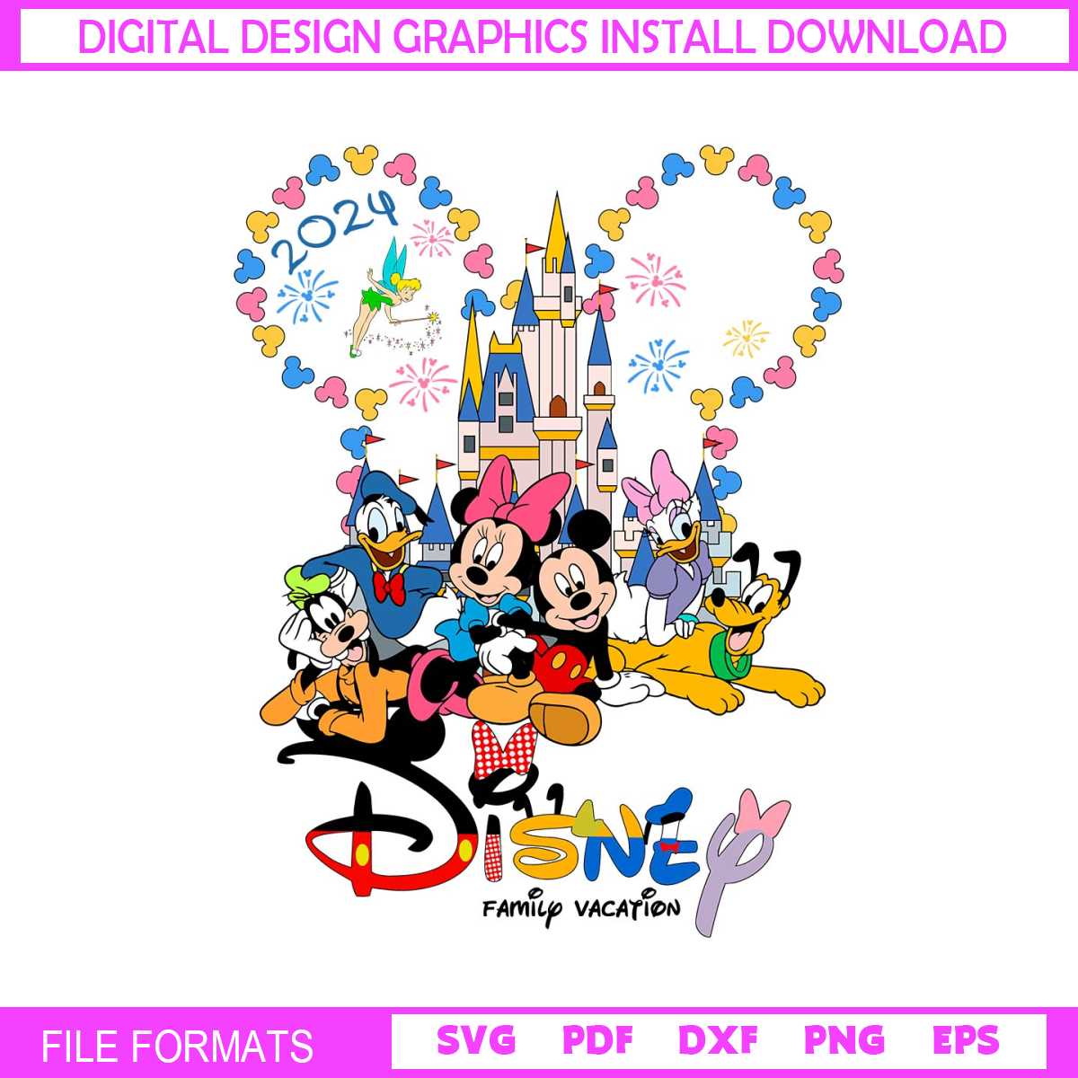 Disney World Family Vacation 2024 SVG - Inspire Uplift