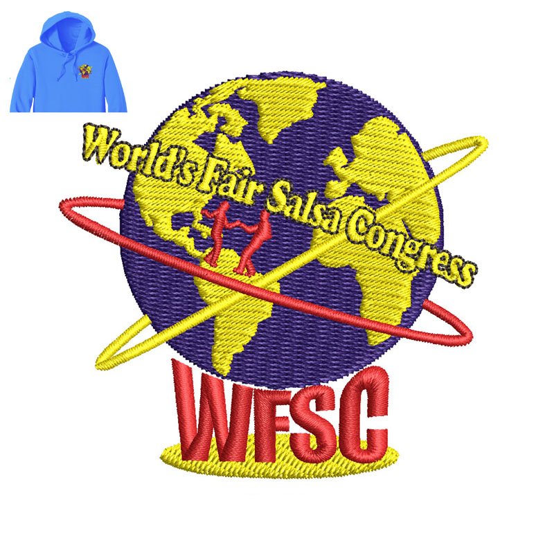 World WFSC Embroidery logo for Hoodie ,logo Embroidery, Embr | Inspire ...