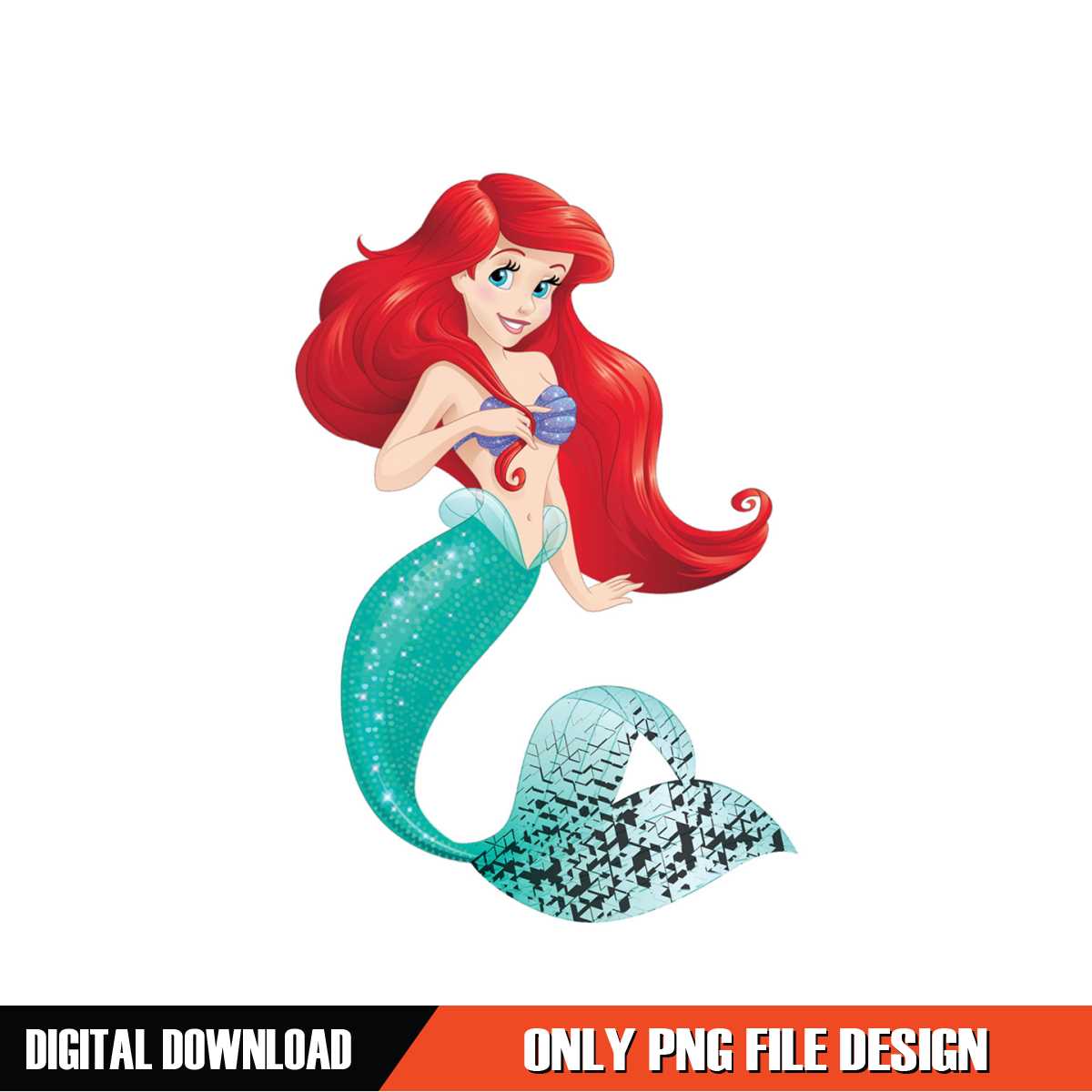Little Beauty Princess Ariel Disney The Little Mermaid PNG | Inspire Uplift