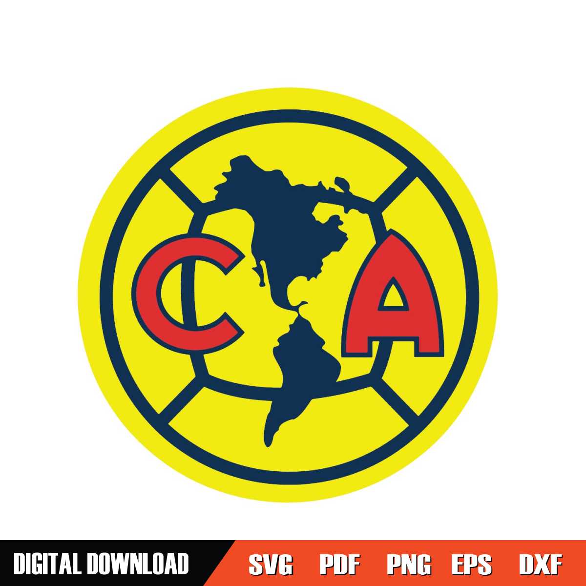 Club America Svg, Club America Sport Team Svg, Club America | Inspire ...