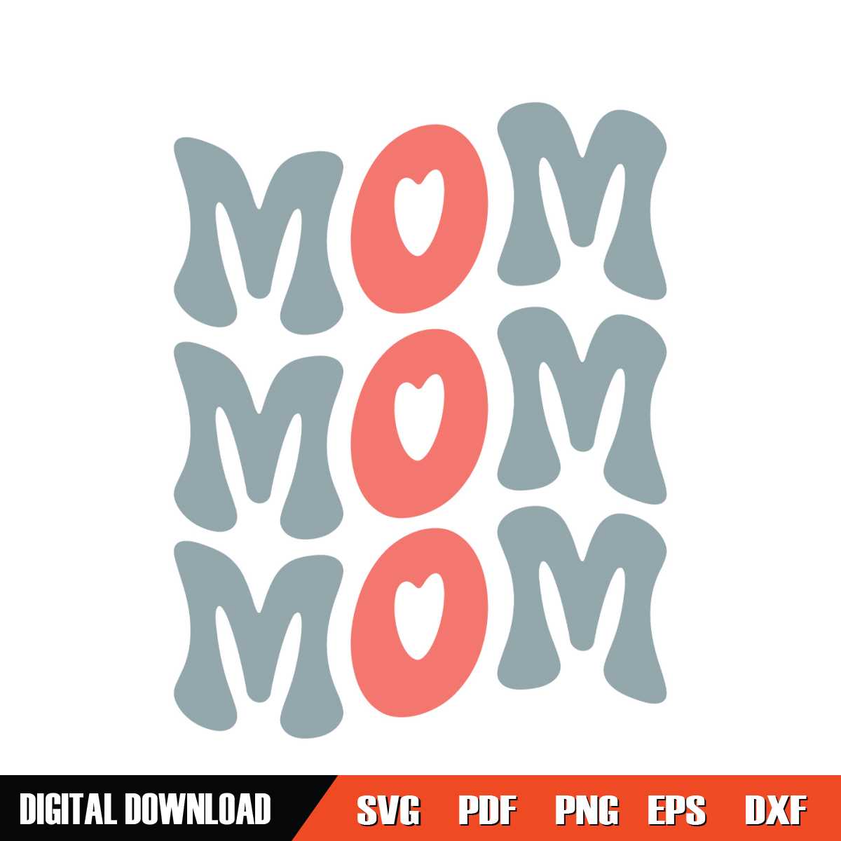 Retro Mom Love Mother Day SVG | Inspire Uplift