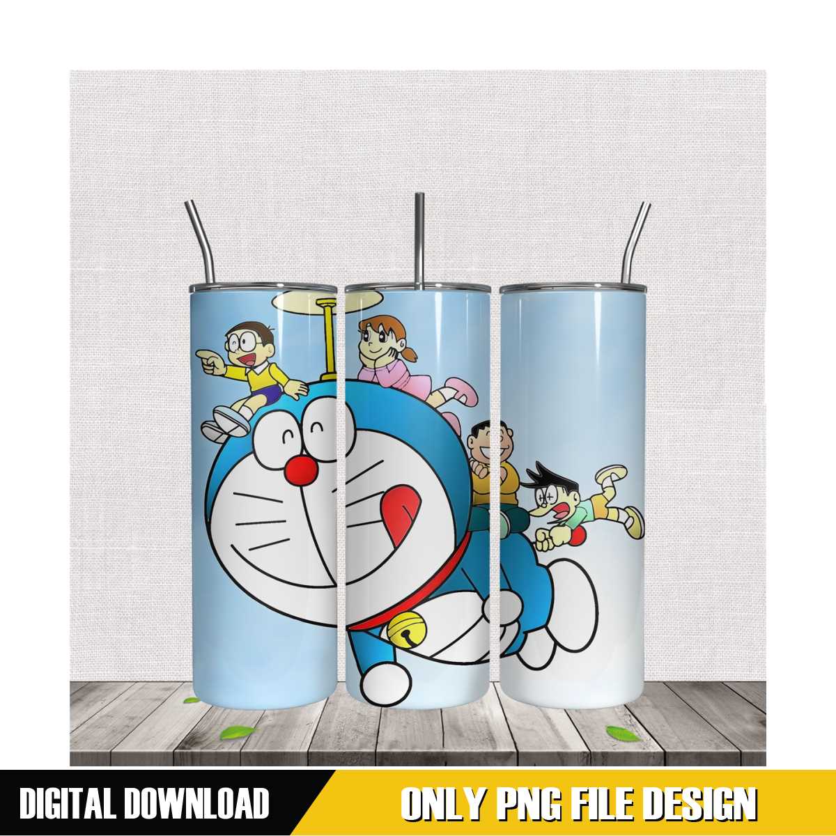 Doraemon Characters Sublimation Design PNG | Inspire Uplift