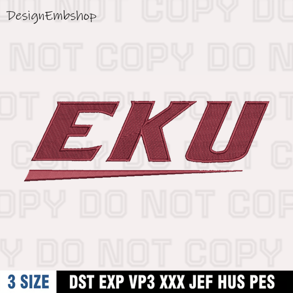Eastern Kentucky Colonels Logo Embroidery Design,Logo embroi Inspire