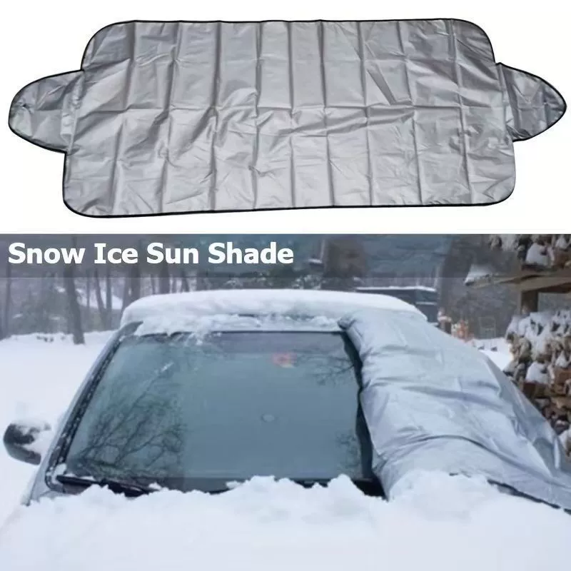 Auto Windscreen Shield, Frost Ice Rain and Sun Protector for Most Cars and SUVs, Universal Car Windshield Snow Cover