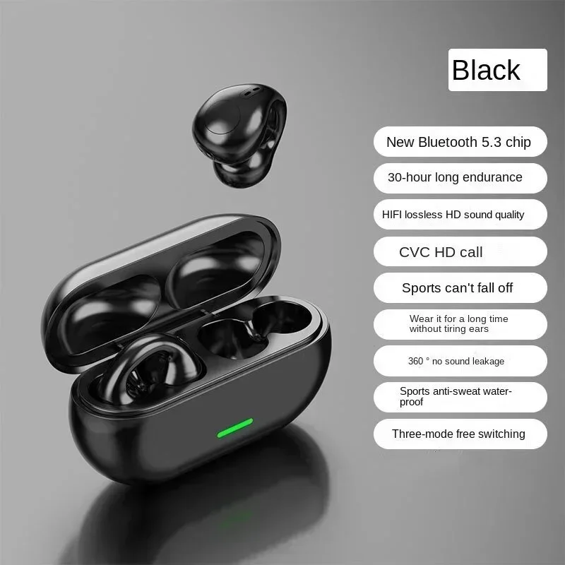 Waterproof TWS Headset with HiFi Sound Quality, New Original Bone Conduction Wireless Bluetooth Sports Earphones