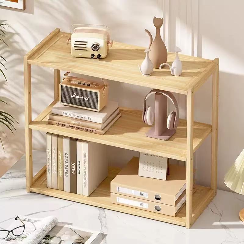 Wooden 3-layer Storage Rack, Multifunctional Desk Organizer | Inspire ...