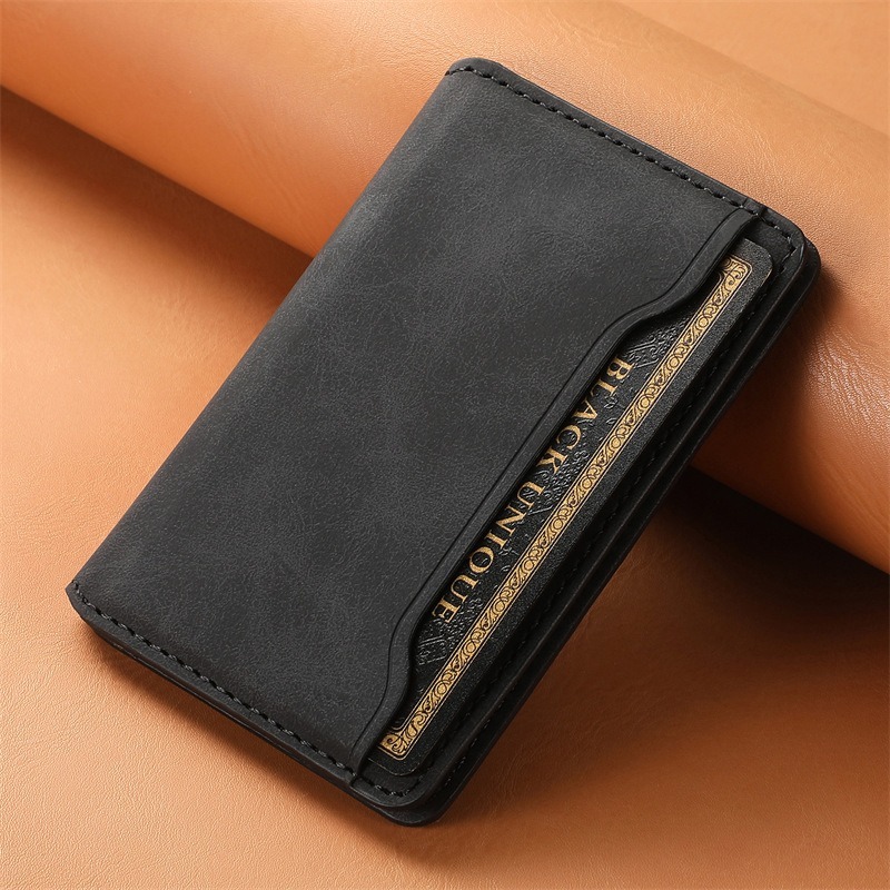 Magnetic Phone Case Credit Card Wallet, Faux Leather, Strong Magnet for Secure ID & Credit Card Storage