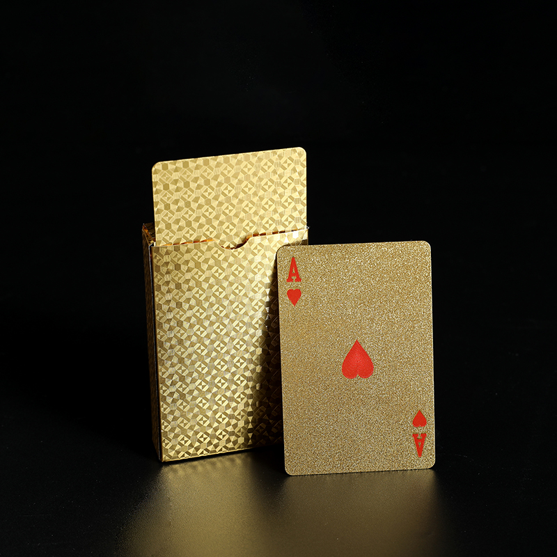 Cool Black Gold Waterproof Playing Cards, Holiday Game Gift for Christmas Halloween Thanks giving