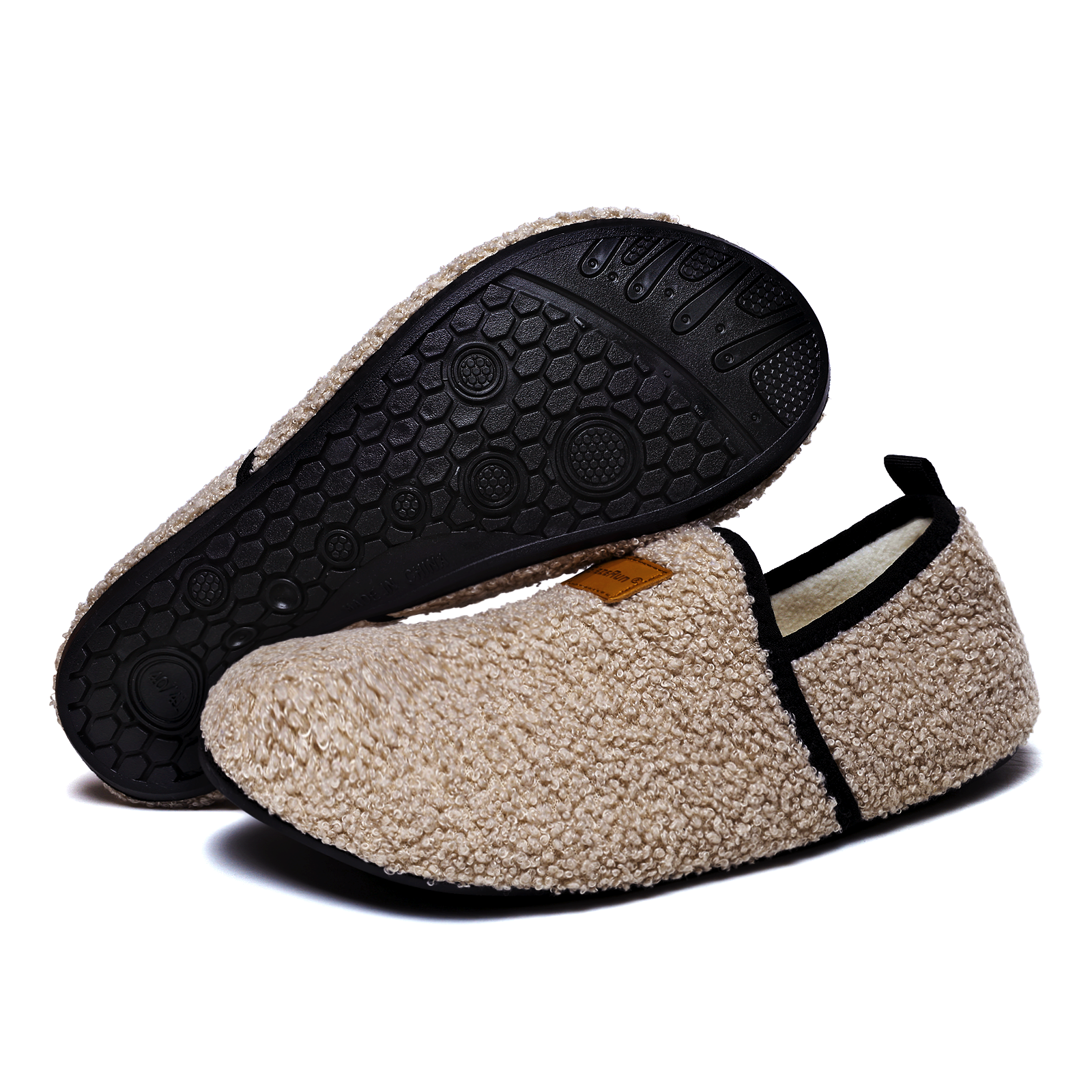 Lightweight and Comfortable Casual Shoes, Simple Winter Plush Shoes For Men and Women, Plush Warmth Indoor Home Slippers