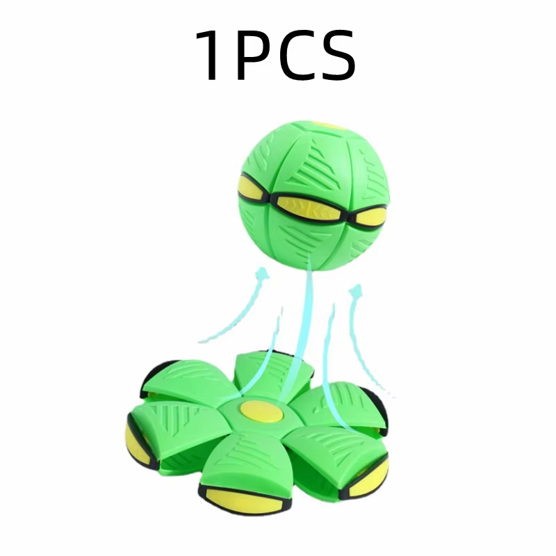 Fun Elastic Dog Pet Toy Flying Saucer Bouncing Ball for Outdoor Exercise